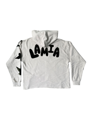 LAMIA Velvet Dove Hoodie