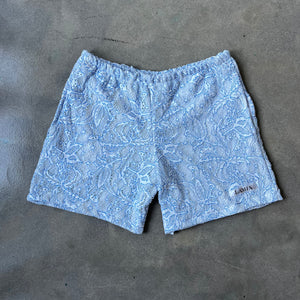 Icy Blue Lace Shorts