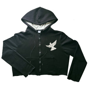 Black Pearl Long Sleeve ZipUp Hoodie